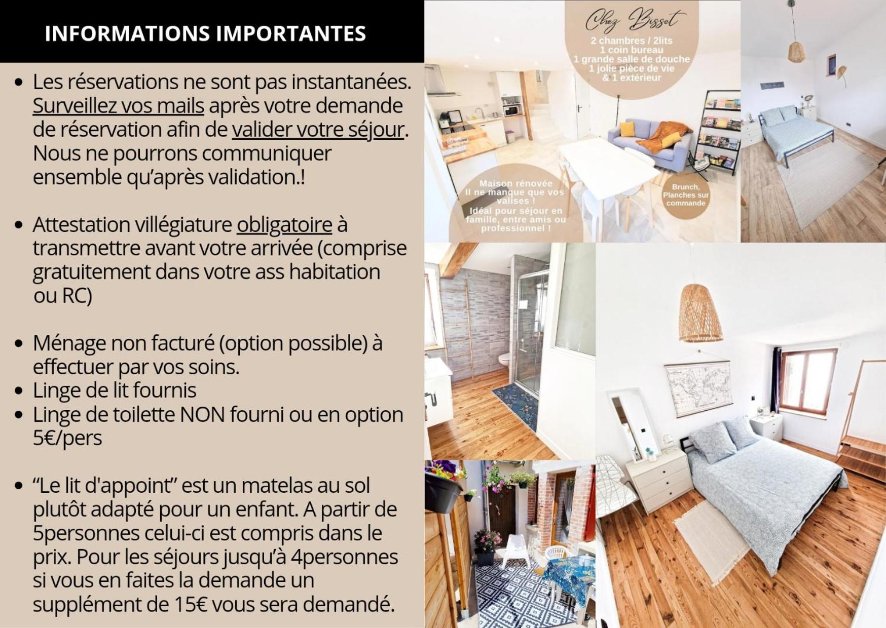 Gite Chez Bisset_2Chambres 4Personnes Lezoux 外观 照片